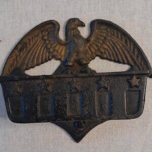 VTG Cast Iron Eagle Hanging Match Safe